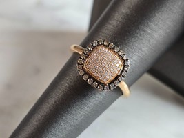 Womens Vintage Estate 14k Rose Gold Diamond Ring 2.3g #E7566 - £387.21 GBP