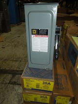 Square D HU361RB Heavy Duty Non-Fused Safety Switch 30A 3P 3W 600V NEMA 3R - $225.00