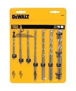 DeWALT Premium Percussion Masonry Hammer Drill Bit Set, Rock Carbide Tip... - £17.92 GBP