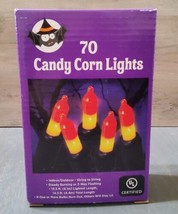Candy Corn 70 Count Halloween String Lights Orange Yellow 13.5&#39; New - £7.47 GBP