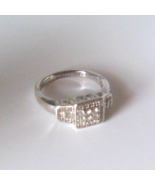 Signed EC 925 - 1/20 PT Diamond Ring Size 6.75 - $128.70