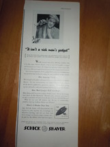 Schick Shaver Poor Man Print Magazine Ad 1937 - £7.83 GBP