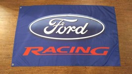 Ford Racing Blue Flag 3X5 Ft Polyester Banner USA - £12.64 GBP