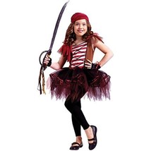 Ballerina Pirate - Child Small(4-6) - Fun World - Red/Black - Halloween ... - $16.39