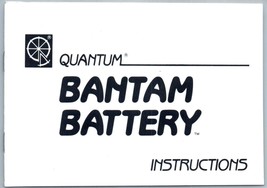 Quantum Bantam Battery Camera Flash Accessory Instructions Manual - £11.37 GBP