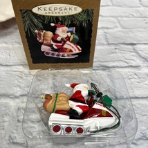 Hallmark Keepsake 1993 Santa&#39;s Snow Getter Lights Christmas Ornament Vintage New - £13.38 GBP