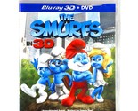 The Smurfs (3D &amp; 2D Blu-ray Disc, 2011, Widescreen, *Missing DVD) Like N... - $7.68