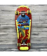 Vtg 1980&#39;s Aloha Hawaii Skateboard Graphics Super Eagle Front Red Yellow - $74.25