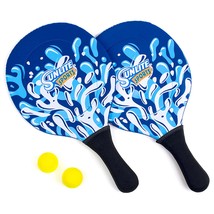 Beach Paddle Game Set, 2 Paddles And 2 2 Balls, Perfect For Backyard Fun Or Outd - £31.44 GBP