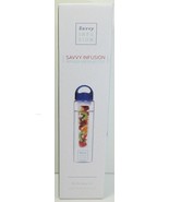 New Savvy Infuser Water Bottle System - 32 oz, Blue - £13.42 GBP
