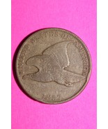 1857 Flying Eagle Cent Penny Exact Scarce Early Type Coin as Pictured 15 - €32,31 EUR
