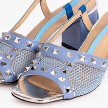 The Linea Blue Leather Women Slingback Sandal image 3