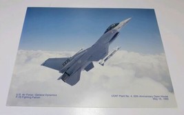 GM F-16 Fighting Falcon USAF Plant 4 50th Anniversary Open House May 199... - £7.85 GBP