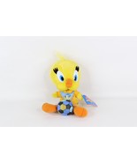NOS Vintage 90s Looney Tunes 1998 World Cup Soccer Tweety Bird Stuffed P... - $23.71