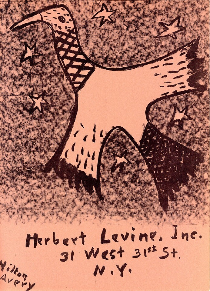 1952 Artists Equity Improvisations–MILTON AVERY &quot;Levine&quot; Orig Lith–Ed. o... - $336.11