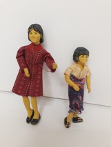 Vintage MINI ASIAN China Japan DOLLS Rubber Hand Painted Fabric Clothes ... - $29.00