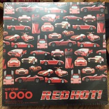 New Hallmark 1000Pcs Jigsaw Puzzle Red Hot Cars Springbok Fast PZL6189 - $12.34