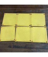 Vintage 1978 Barbie A-Frame Dream House 6 Yellow Floor Pieces - Top &amp; Bo... - $47.66 CAD