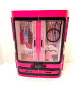Mattel Barbie Pink Wardrobe Closet Storage Plastic Carrying Case 12.5x10... - £14.49 GBP