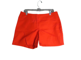 Apt. 9 Wide Waist Band Flat Front Shorts Womens Size 12 Bright Red - $12.86