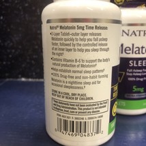 Natrol MELATONIN Time Release 5mg Sleeping Aid 100 Tablets 9/25 - £7.53 GBP