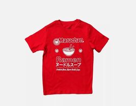 new MARUCHAN RAMEN Youth Boys Girls TEE sz L 12-14 Red Short Sleeve T-Sh... - $20.56 CAD
