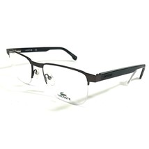 Lacoste L2248 033 Eyeglasses Frames Grey Green Rectangular Half Rim 53-19-145 - $74.61