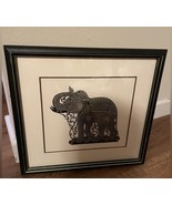Vintage Elephant art carving wall hanging, home decoration,handmade - $1,837.27 MXN