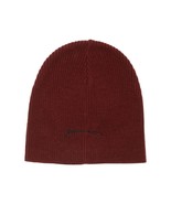 NWT Allsaints Embroidered Script Logo Beanie In Charred Red All Saints - $12.86
