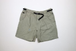 Vintage Columbia GRT Mens XL Distressed Above Knee Belted Shorts Green N... - $34.60