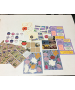 Floral inspirational and random vintage sticker sheets lot paper craft s... - €17,00 EUR