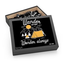 Campfire Under Stars Puzzle, Black and White 120 252 500 Pieces , Gift Ready Box - £20.71 GBP+