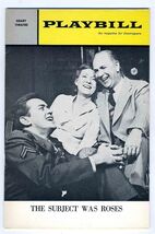 Playbill The Subject Was Roses 1964 Jack Albertson Martin Sheen Martha S... - $9.90