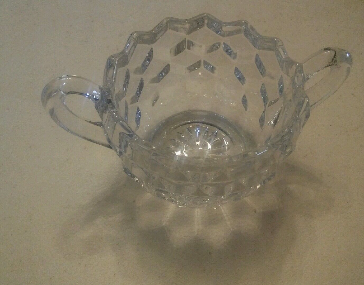014 Fostoria Elegant Glass Clear AMERICAN Individual Mini Sugar Bowl 3 1... - $12.99