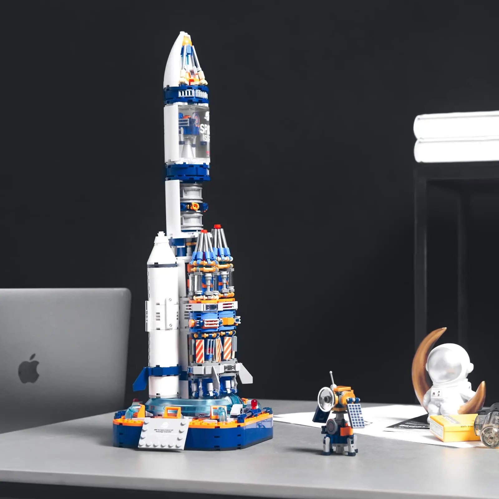 Creativity Rocket Space Lunar Research Base Building Blocks Space Exploration - £48.65 GBP+