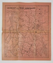 1899 Map New Hampshire and Vermont - £14.93 GBP