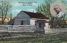 Mark Twain Birthplace Florida Missouri MO near Hannibal Postcard D11 - £2.39 GBP