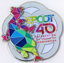 Disney Figment Geometric Mosaic Epcot 40th Anniversary Limited Release pin - £18.77 GBP