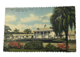 View Of Mt. Vernon Inn Motel Garden View Winter Park Florida FL Vintage ... - $23.70