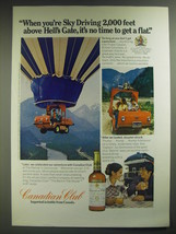 1974 Canadian Club Whisky Ad - When Sky Driving 2,000 feet above Hell&#39;s Gate - £14.78 GBP