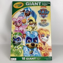 Crayola Giant Coloring Pages Paw Patrol Mighty Pups Charged Up Nickelode... - $39.55
