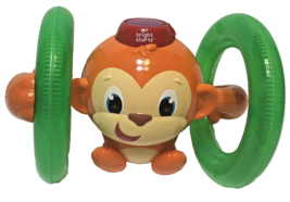 Bright Starts Roll and Glow Monkey Toy Play To Learn Lights Baby Works Great - $12.60