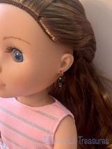 14 inch Fashion Doll Jewelry Black Rhinestone Dangle Doll Earrings for 14” Doll - £4.62 GBP