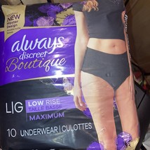 Always Discreet Boutique Hipster Incontinence Underwear Size Large 10Ct ... - £10.82 GBP