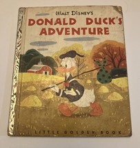Walt Disney&#39;s Donald Duck&#39;s Adventure#D14 A Little Golden Book &quot;D&quot; Edition 1950 - £11.17 GBP