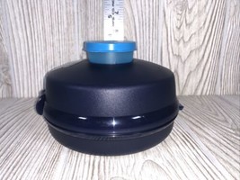 Tupperware • Round Bagel Keeper • Model # 4440B-3 Dark Blue - $9.85