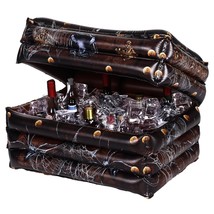 Halloween Inflatable Pirate Cooler Inflatable Serving Bar Food Container Drink C - £38.96 GBP