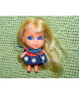VINTAGE LIDDLE KIDDLES LORELEI LOCKET 3&quot; DOLL WITH ORIGINAL OUTFIT BLOND... - £8.87 GBP