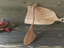 Original Handcrafted Walnut Wood Spatula Stirrer | Unique Design  - £51.36 GBP