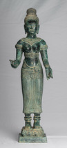 Antigüedad Khmer Estilo Baphuon Lakshmi Estatua / Devi Consort De Vishnu - 69cm - £984.39 GBP